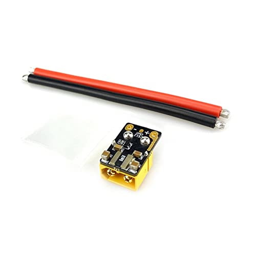 ZHIPAIJI RC Plane FPV Drone Aircraft XT30/XT60 Plug, 1/2/5 PCS CS6/CS12 120/180A XT30/XT60 2-6S Current Sensor with Plug & 10cm Long 12/14/18 AWG for RC Plane Drone Aircraft RC Parts (Color : 1PC CS1