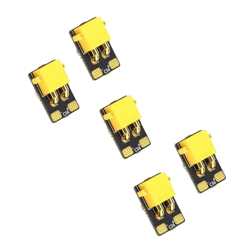 ZHIPAIJI RC Plane FPV Drone Aircraft XT30/XT60 Plug, 1/2/5 PCS CS6/CS12 120/180A XT30/XT60 2-6S Current Sensor with Plug & 10cm Long 12/14/18 AWG for RC Plane Drone Aircraft RC Parts (Color : 1PC CS1