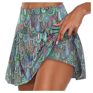 skort for women knee length high waist skorts skirts for women golf pleated built-in shorts skirts casual skirt