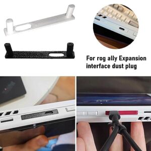 DTREEL for ASUS ROG Ally Dust Plug Handheld Charging Port Protection Cover Stick Locks Dust Plug and Rocker Locks