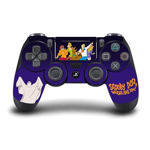 Head Case Designs Officially Licensed Scooby-Doo Where are You? Graphics Vinyl Sticker Gaming Skin Decal Cover Compatible with Sony Playstation 4 PS4 Console and DualShock 4 Controller Bundle