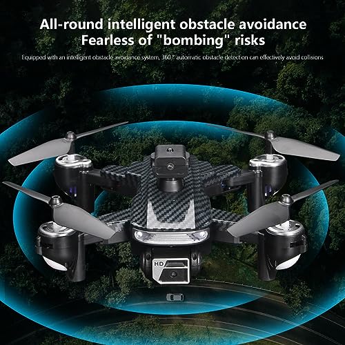 1080P HD WiFi FPV Drone, Dual HD Camera, Gesture Control, Route Flying, Live Video, Circle Fly, Multifunction Smart Drone for Beginners&Professionals