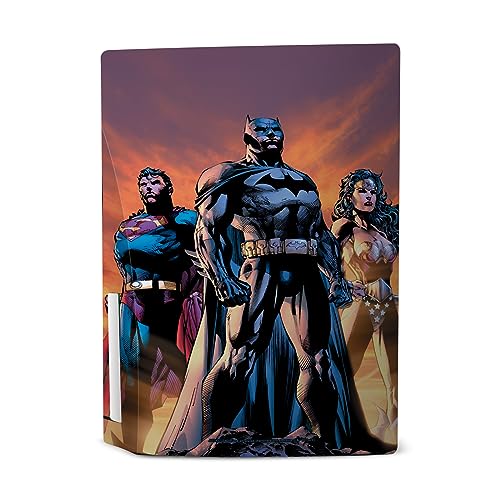 Head Case Designs Officially Licensed Justice League DC Comics Icons Trinity Comic Book Covers Vinyl Faceplate Sticker Gaming Skin Decal Cover Compatible with PS5 Disc Console & DualSense