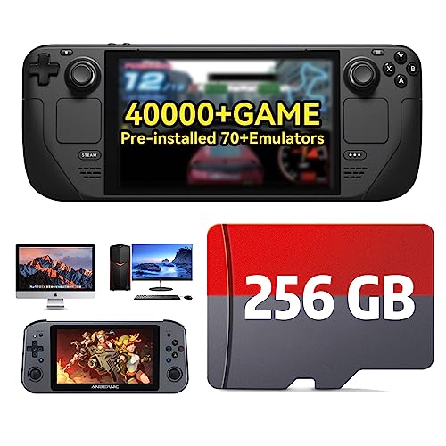 Retro Games Card,Handheld Game Console Game Card, Plug and Play Built-in 40,000+ Retro Games/73 Emulators/EmuELEC 4.6 (256G)