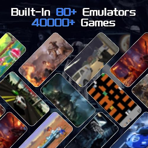 Retro Games Card,Handheld Game Console Game Card, Plug and Play Built-in 40,000+ Retro Games/73 Emulators/EmuELEC 4.6 (256G)