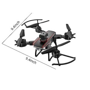 Mini Drone With 4K HD FPV Camera Remote Control Toys Gifts For Boys Girls With Altitude Hold Headless Mode Start Speed Adjustment(Black)