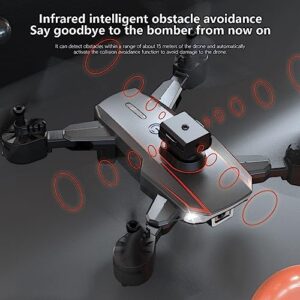 Mini Drone With 4K HD FPV Camera Remote Control Toys Gifts For Boys Girls With Altitude Hold Headless Mode Start Speed Adjustment(Black)