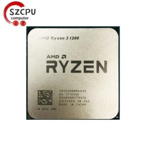 SAAKO Ryzen 3 1200 R3 1200 3.1 GHz Zen Gaming 0.014 Micron Quad-Core Quad-Thread CPU Processor YD1200BBM4KAE Socket AM4 Making Computers Process Data Faster