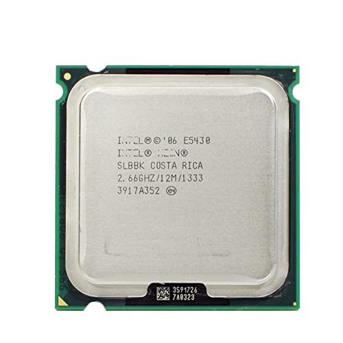 MovoLs CPU Compatible with XEON E5430 2.66GHz 12M 1333Mhz CPU Processor Works On LGA775 Motherboard Improve Computer Running Speed