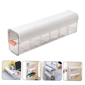 Abaodam Box wall hanging organizer storage drawers cabinet drawers wall mounted wardrobe organizer fabric drawers panty drawer organizer plastic white Cabinet Closet Organizers sock