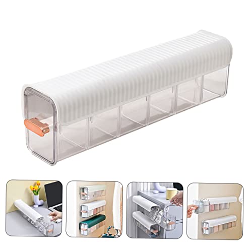 Abaodam Box wall hanging organizer storage drawers cabinet drawers wall mounted wardrobe organizer fabric drawers panty drawer organizer plastic white Cabinet Closet Organizers sock