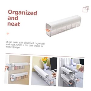 Abaodam Box wall hanging organizer storage drawers cabinet drawers wall mounted wardrobe organizer fabric drawers panty drawer organizer plastic white Cabinet Closet Organizers sock