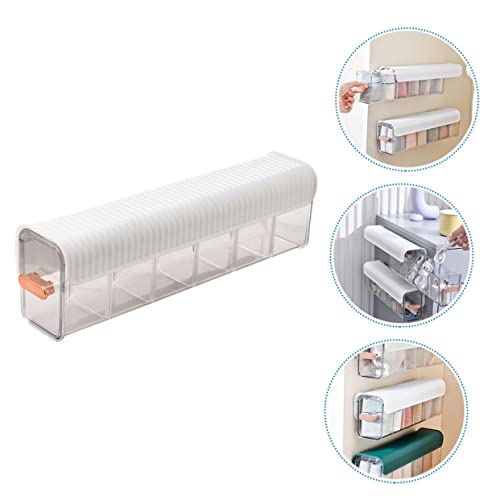 Abaodam Box wall hanging organizer storage drawers cabinet drawers wall mounted wardrobe organizer fabric drawers panty drawer organizer plastic white Cabinet Closet Organizers sock