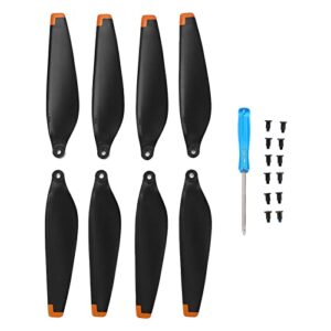 HEEPDD Drone Wing Blade, High Rigidity Drone Accessory Strong Traction Lightweight Strong Drone Propeller (Orange Edge)