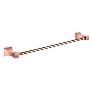 Stainless Steel Tower Bar Anti-Rust Bathroom Washroom Single Towel Rail Rod Towel Rack Shelf Holder Wall Mounted Chrome Gold,1 pcs Rose Gold