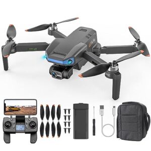 rkstd rc drone with high-definition camera, foldable rc quadcopter suitable for beginners, brushless motor, automatic hovering, voice control, app control, altitude hold, gps one-key return