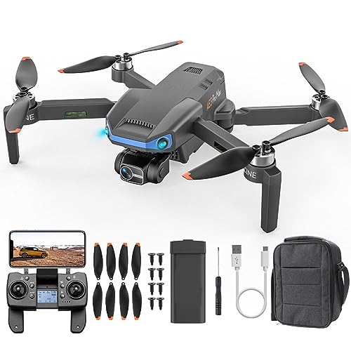 RKSTD RC Drone With High-definition Camera, Foldable RC Quadcopter Suitable For Beginners, Brushless Motor, Automatic Hovering, Voice Control, APP Control, Altitude Hold, GPS One-key Return