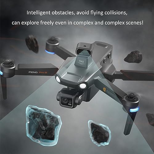 RKSTD 4K Camera GPS RC Drone For Adults With Obstacle Avoider, Foldable RC Quadcopter, Brushless Motor, Circle Flight, Waypoint Flight, Auto Return, Follow Me, Altitude Hold, Headless Mode