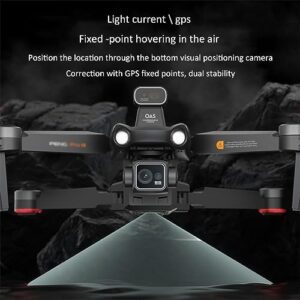 RKSTD 4K Camera GPS RC Drone For Adults With Obstacle Avoider, Foldable RC Quadcopter, Brushless Motor, Circle Flight, Waypoint Flight, Auto Return, Follow Me, Altitude Hold, Headless Mode