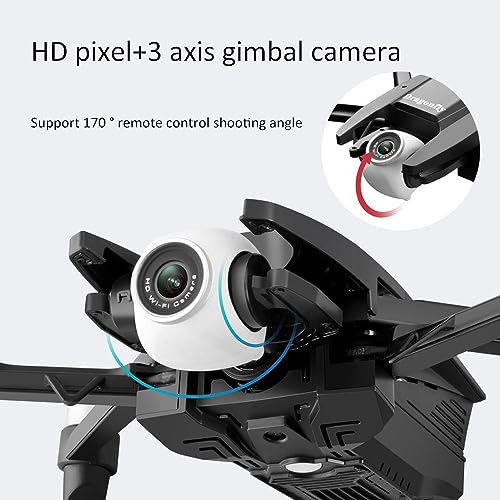 RKSTD FPV RC Drone With HD Camera Real-time Video, WiFi Foldable RC Quadcopter With Gravity Sensor, Voice Control, Gesture Control, Altitude Hold, Headless Mode, 3D Flip