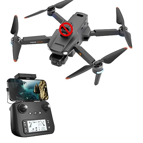 RKSTD 4K Camera GPS RC Drone For Adults, Foldable RC Quadcopter, Brushless Motor, Circle Flight, Waypoint Flight, Auto Return, Follow Me, Altitude Hold, Headless Mode