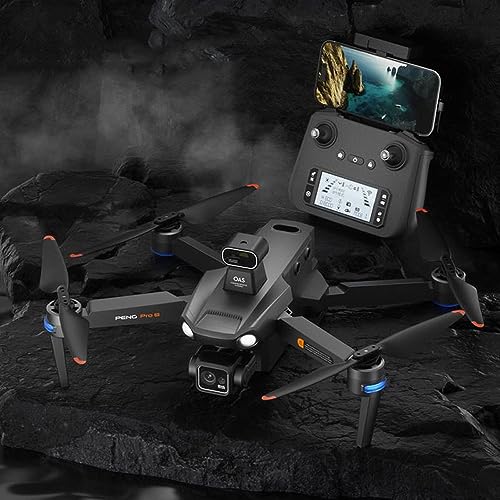 RKSTD 4K Camera GPS RC Drone For Adults, Foldable RC Quadcopter, Brushless Motor, Circle Flight, Waypoint Flight, Auto Return, Follow Me, Altitude Hold, Headless Mode