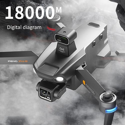 RKSTD 4K Camera GPS RC Drone For Adults, Foldable RC Quadcopter, Brushless Motor, Circle Flight, Waypoint Flight, Auto Return, Follow Me, Altitude Hold, Headless Mode