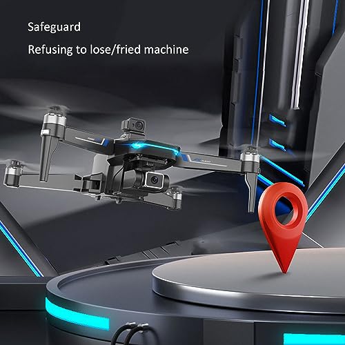 RKSTD Drone With Dual HD Camera - GPS Foldable RC Quadcopter, Brushless Motors, Suitable For Adults And Kids, WiFi FPV RC Drone For Beginners, Trajectory Flight, Auto Hover