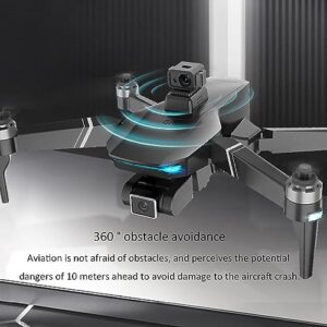 RKSTD Drone With Dual HD Camera - GPS Foldable RC Quadcopter, Brushless Motors, Suitable For Adults And Kids, WiFi FPV RC Drone For Beginners, Trajectory Flight, Auto Hover