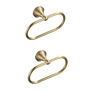 doitool 2pcs suction towels round self heavy hotel wall hook adhesive angle ring as holder antique rod and hand simple oval kitchen brushed hooks mounted brass hangers rings