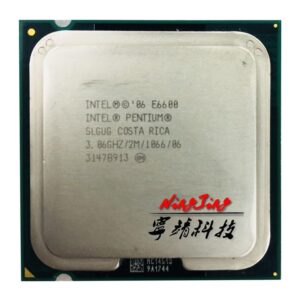 SAAKO Pentium E6600 3.0 GHz Dual-Core CPU Processor 2M 65W LGA 775 Making Computers Process Data Faster