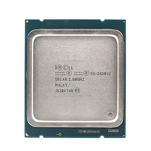 MovoLs CPU Compatible with Xeon E5 2650 V2 LGA 2011 CPU Processor 8 CORE 2.6GHz 20M 95W SR1A8 E5 2650V2 Support X79 Improve Computer Running Speed