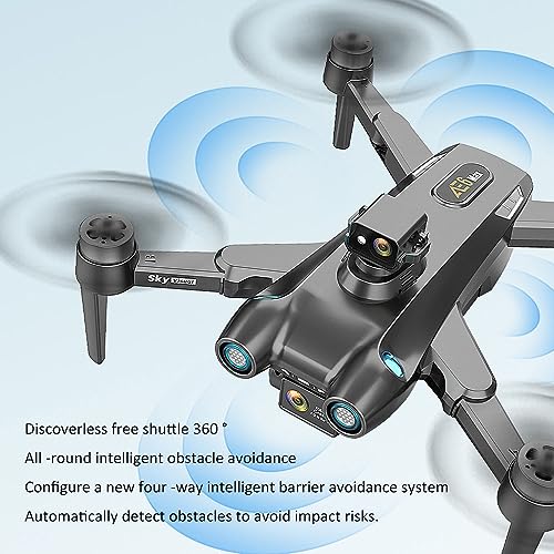 RKSTD HD FPV RC Drone, Kids RC Drone With Camera - Foldable RC Quadcopter For Adults With Belt, Optical Flow Positioning, Gravity Sensor, One Button Start, Automatic Return
