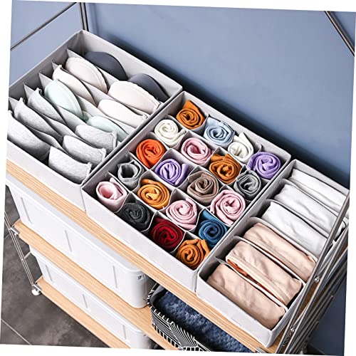 Zerodeko 3 sets Sock Use for Drawer Bag Shirt Grey Underwear Dividers Organizer Bra Clo Divider Supplies Storage Folding Foldable Desk Underpants Washable Organizers Cloth Home Clothes