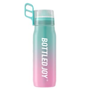 jimacro sports air water bottle flavor up bottled joy drinking bottles with flavor pods, 22 oz/650ml scent water cup bpa free 0 sugar water bottle with straw, suitable for gym and outdoor