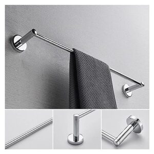 Towel BAR Rack Towel Rack Bath Single Towel Storage Rack Towel Bar,Wall Mounted Round Towel Rod Copper Polished Chrome Finish Towel Rail Holder for Bathroom or Kitchen/60Cm