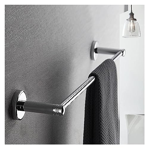 Towel BAR Rack Towel Rack Bath Single Towel Storage Rack Towel Bar,Wall Mounted Round Towel Rod Copper Polished Chrome Finish Towel Rail Holder for Bathroom or Kitchen/60Cm