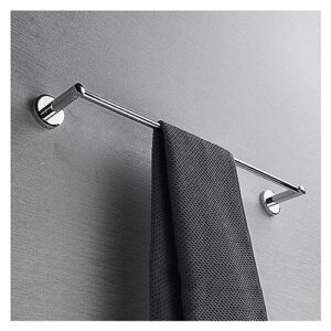 Towel BAR Rack Towel Rack Bath Single Towel Storage Rack Towel Bar,Wall Mounted Round Towel Rod Copper Polished Chrome Finish Towel Rail Holder for Bathroom or Kitchen/60Cm