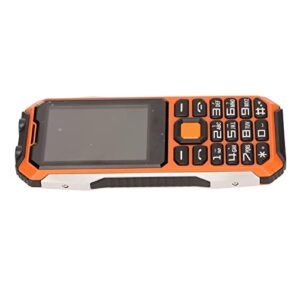 gugxiom seniors cell phone, dual sim, big button, 2.4in hd screen, long battery life, unlocked for seniors (orange)
