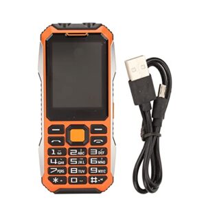 Gugxiom Seniors Cell Phone, Dual SIM, Big Button, 2.4in HD Screen, Long Battery Life, Unlocked for Seniors (Orange)