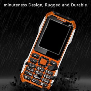 Gugxiom Seniors Cell Phone, Dual SIM, Big Button, 2.4in HD Screen, Long Battery Life, Unlocked for Seniors (Orange)