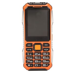 Gugxiom Seniors Cell Phone, Dual SIM, Big Button, 2.4in HD Screen, Long Battery Life, Unlocked for Seniors (Orange)