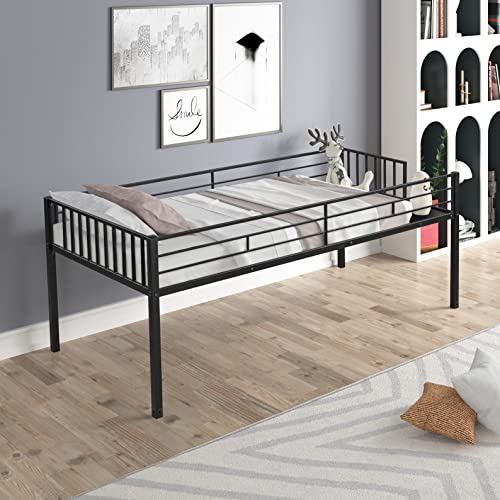 DEYOBED Full Over Twin and Twin Wooden Detachable Triple Bed Bunk Bed with 2 Drawers - Functional Sleep and Organization Setup for 3 Kids and Teens