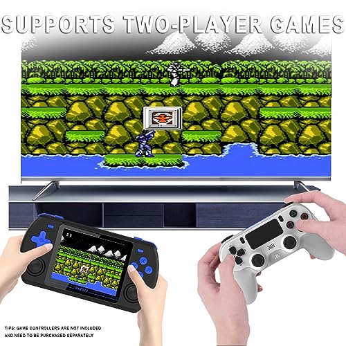 Handheld Video Game Console Retro Game Console 3.5'' IPS 640*480 Screen Portable Game Console Support TV Connection and Save Game-Black||RK2023(16G+256G)