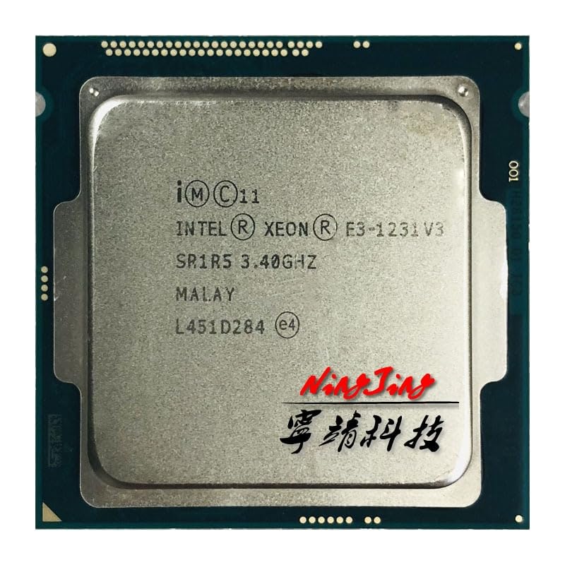 SAAKO Xeon E3-1231 v3 3.3 GHz Quad-Core CPU Processor 8M 80W LGA 1150 Making Computers Process Data Faster