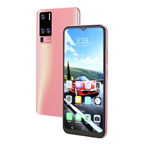 Unlocked Cellphone, 4000mAh Cellphone 10 Core Processor 5G 6.53in IPS Dropscreen Dual Card Slots Face Recognition for Birthdays (US Plug 110V)