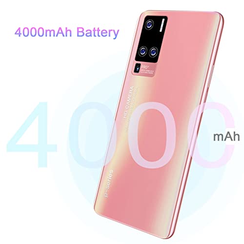 Unlocked Cellphone, 4000mAh Cellphone 10 Core Processor 5G 6.53in IPS Dropscreen Dual Card Slots Face Recognition for Birthdays (US Plug 110V)