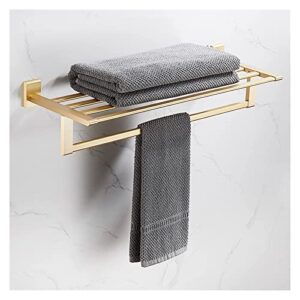 towel bar rack towel rail for bathroom,copper bath hand towel holder,towel hanging bathroom,brushed shelf storage rack towel bar/towel rack (color : single rod, size : christmas reindeer -style5)