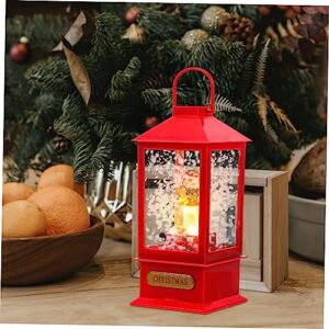 DOITOOL 1pc Christmas Light up Ornament Music Stuff Fireplace Decor Christmas Decor Christmas LED Music Light Snow Globe Lantern Christmas Musical Snow Globe Christmas Music Box Adornments