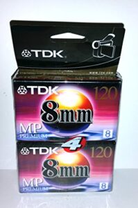 tdk premium grade 8mm video tape (4-pack) (discontinued by manufacturer)